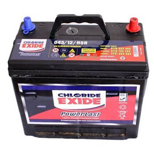 NS60 / 045AH Chloride Exide MFL - Car Battery - Venjoh Motor Batteries